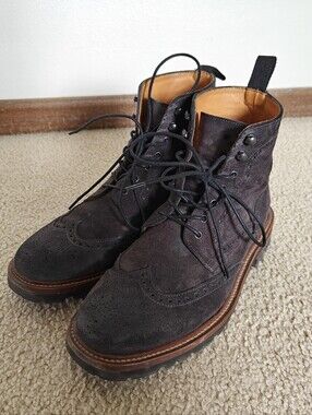 Banana Republic | Dark Grey Suede Wingtip Boots